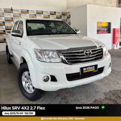 TOYOTA HILUX 2.7 SRV 4X4 CD 16V FLEX 4P AUTOMÁTICO TOYOTA HILUX 2.7 SRV 4X4 CD 16V FLEX 4P AUTOMÁTICO